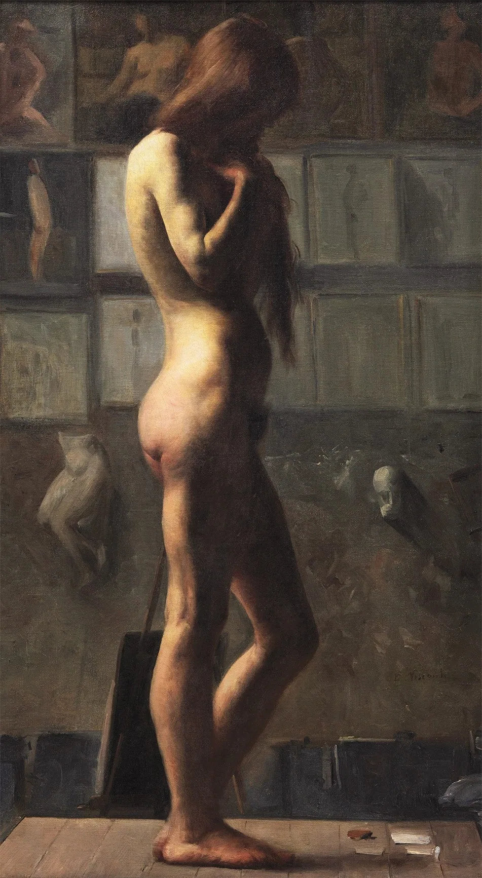 O modèle - Eliseu Visconti image 1 reproduction artisanale de tableau