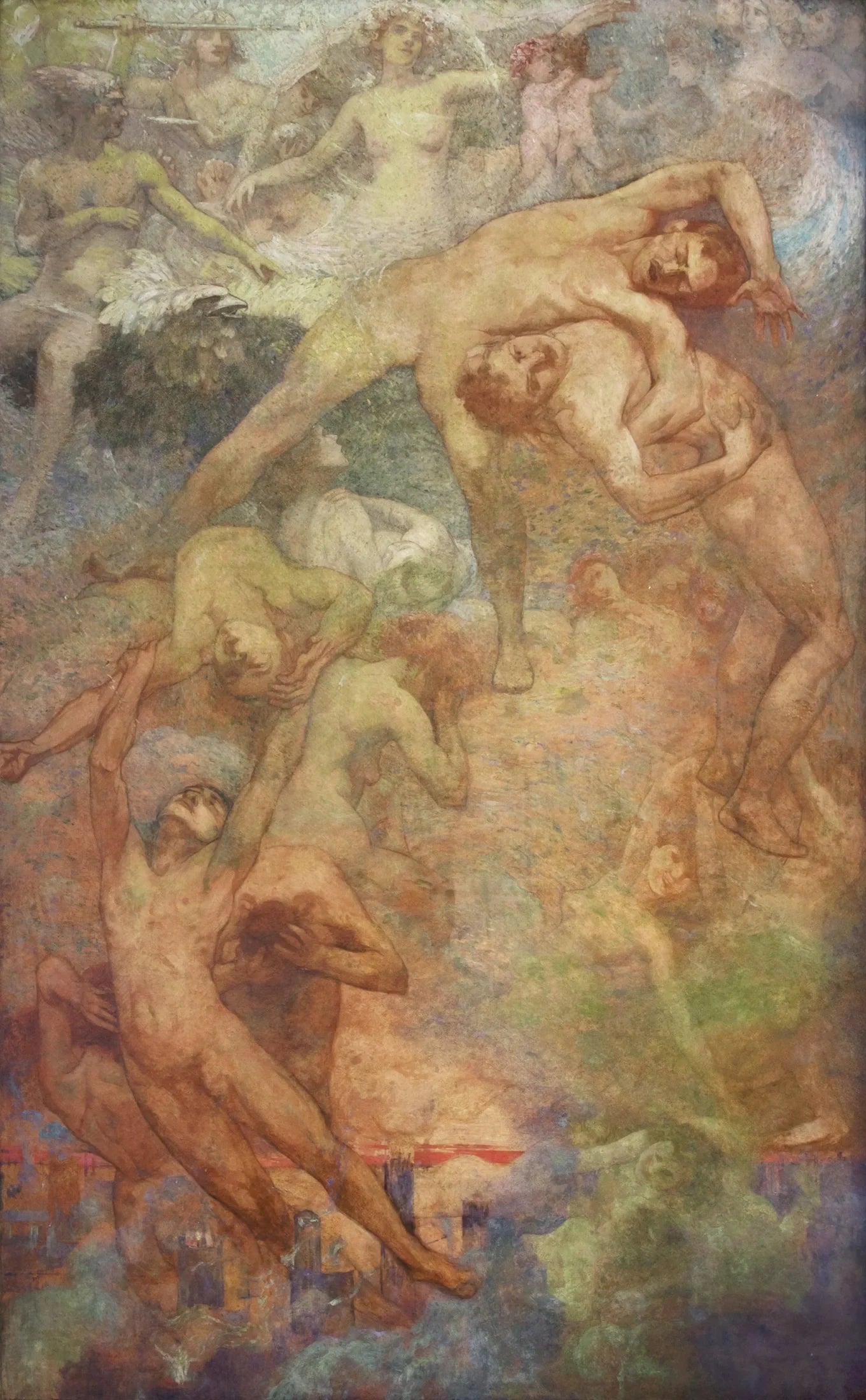 O Progresso - Painel da Biblioteca Nacional - Eliseu Visconti image 1 reproduction d’œuvre d’art à l’huile