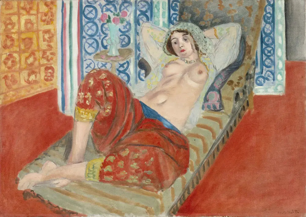 Odalisque à la culotte rouge - Henri Matisse image 1 tableau peint à l’huile sur toile