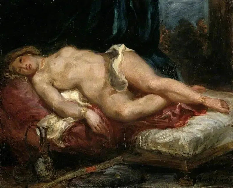 Odalisque allongée sur un divan - Eugène Delacroix