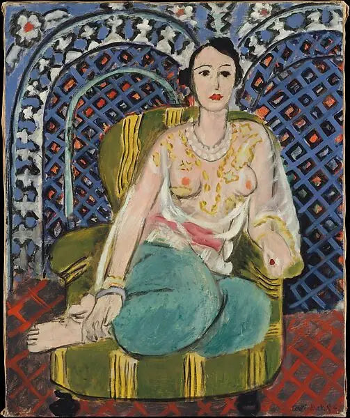 Odalisque assise - Henri Matisse image 1 tableau peint à l’huile sur toile