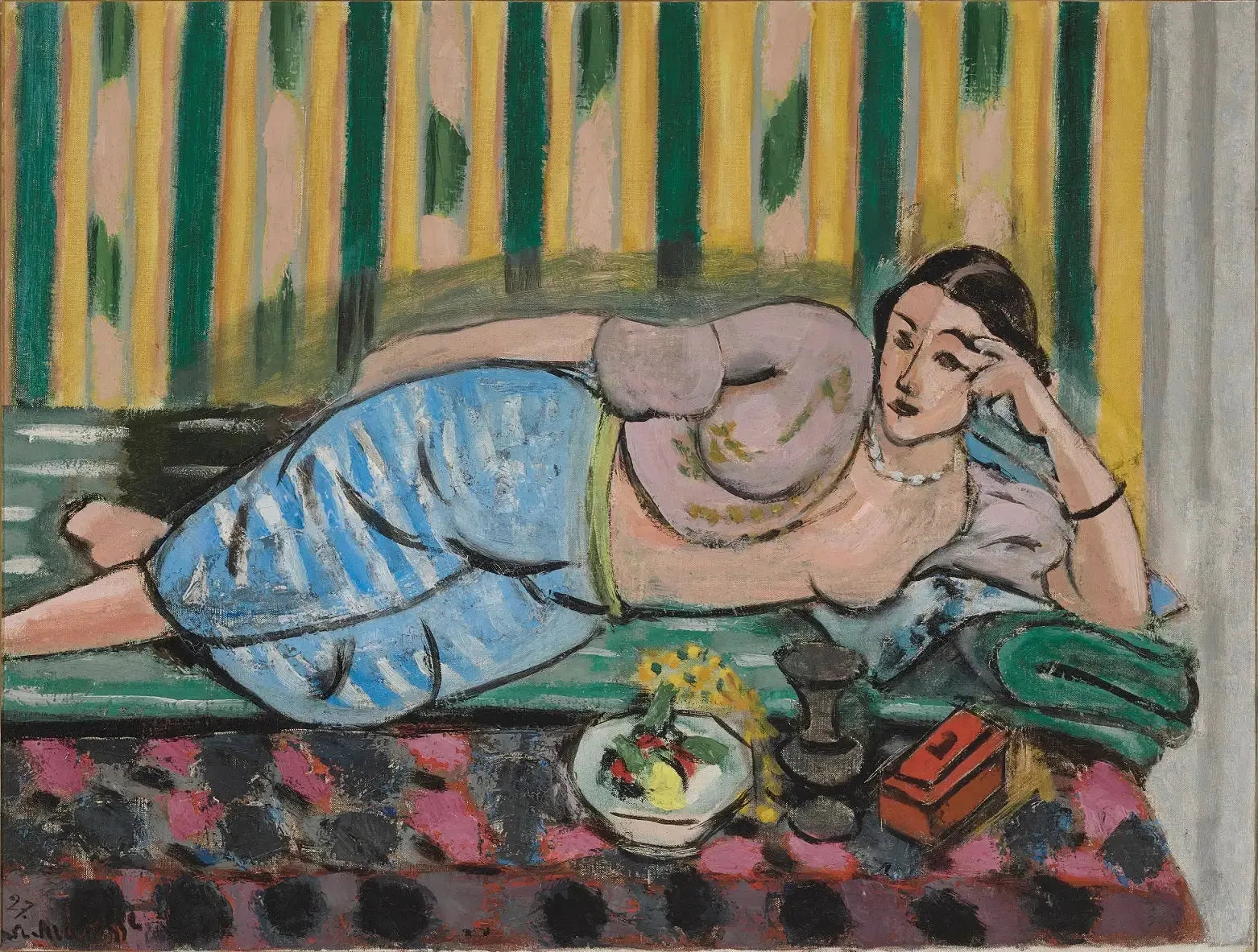 Odalisque au coffret rouge - Henri Matisse image 1 copie de tableau peinte à la main
