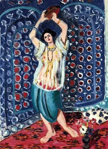 Odalisque au tambourin (Harmonie en bleu) - Henri Matisse