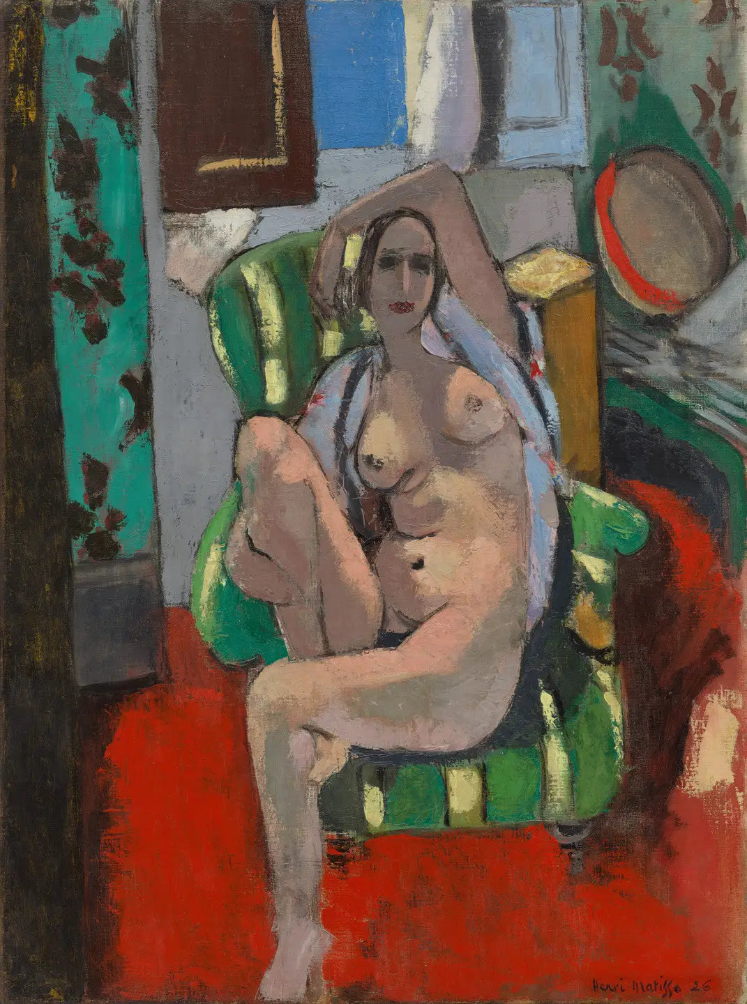 Odalisque au tambourin - Henri Matisse image 1 copie peinte à la main à l’huile