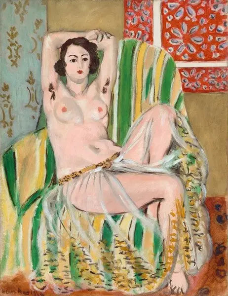 Odalisque aux bras levés - Henri Matisse image 1 reproduction de peinture à l’huile
