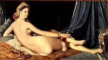 Odalisque couchée, La grande Odalisque - Jean-Auguste-Dominique Ingres image 1 reproduction artisanale de tableau
