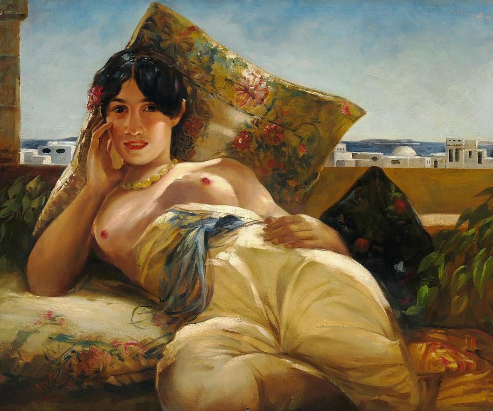 Odalisque - Georges-Antoine Rochegrosse image 1 copie de tableau peinte à la main