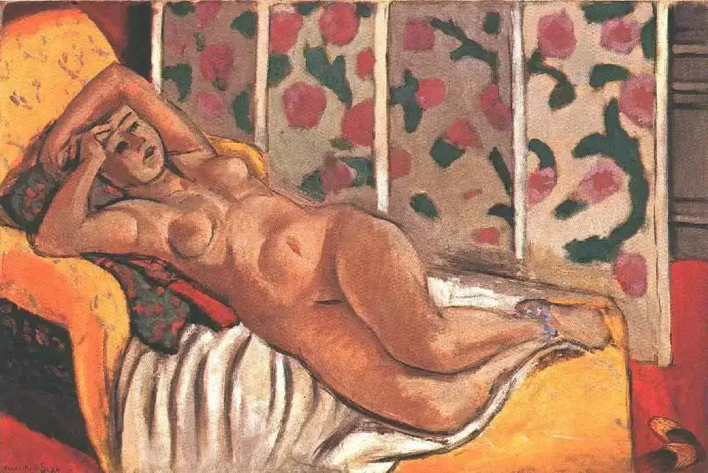 Odalisque jaune - Henri Matisse image 1 reproduction artisanale de tableau