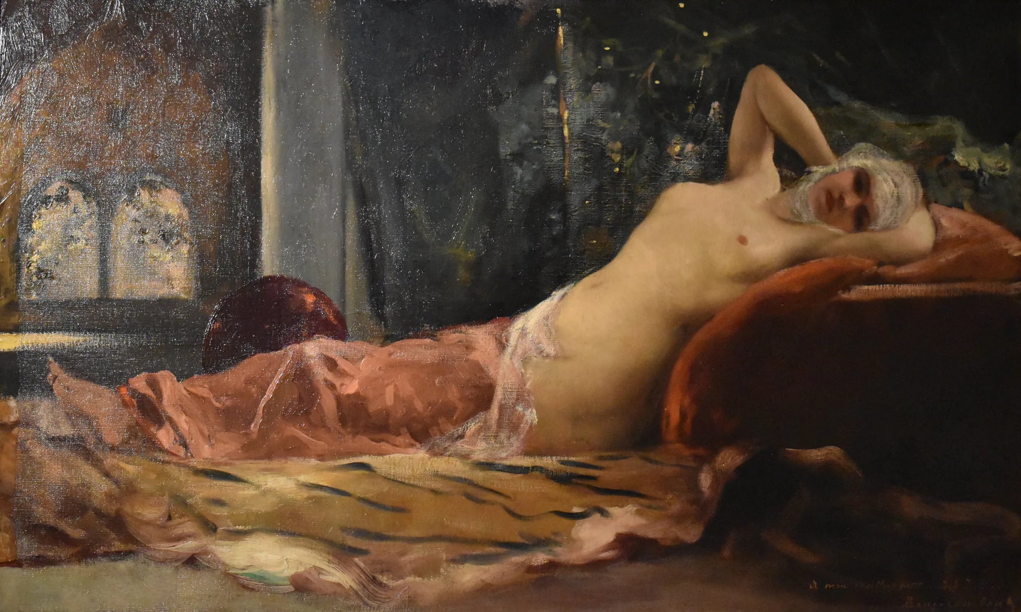 Odalisque - Jean-Joseph Benjamin-Constant image 1 reproduction de peinture à l’huile