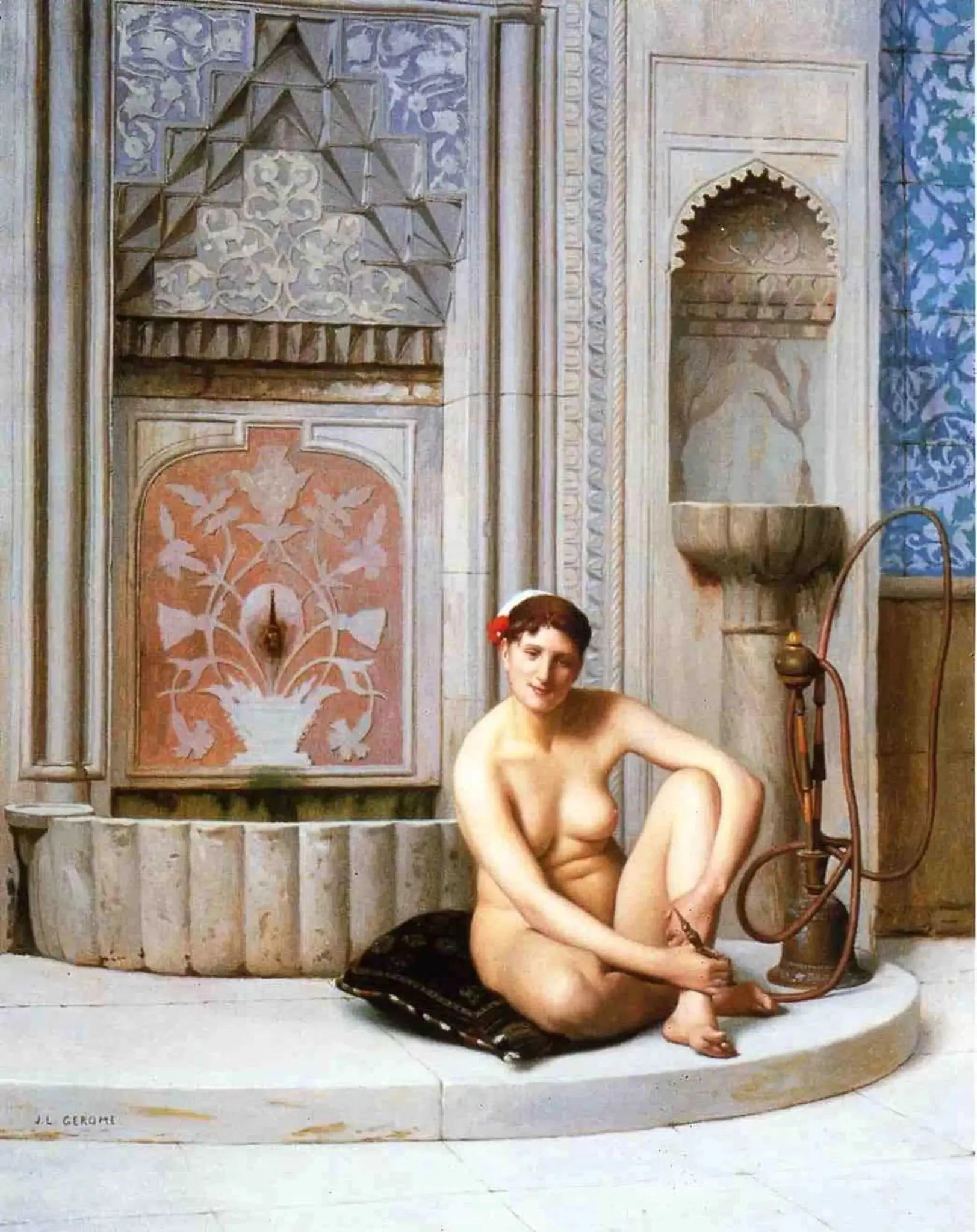 Odalisque - Jean-Léon Gérôme image 1 copie peinte à la main à l’huile