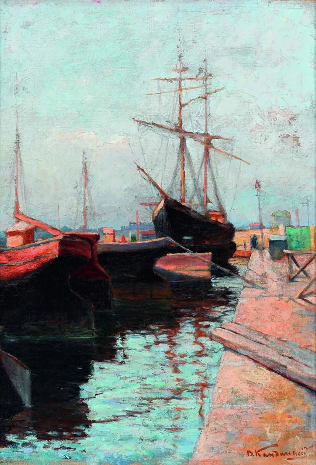 Odessa, port - Vassily Kandinsky image 1 reproduction d’œuvre d’art à l’huile