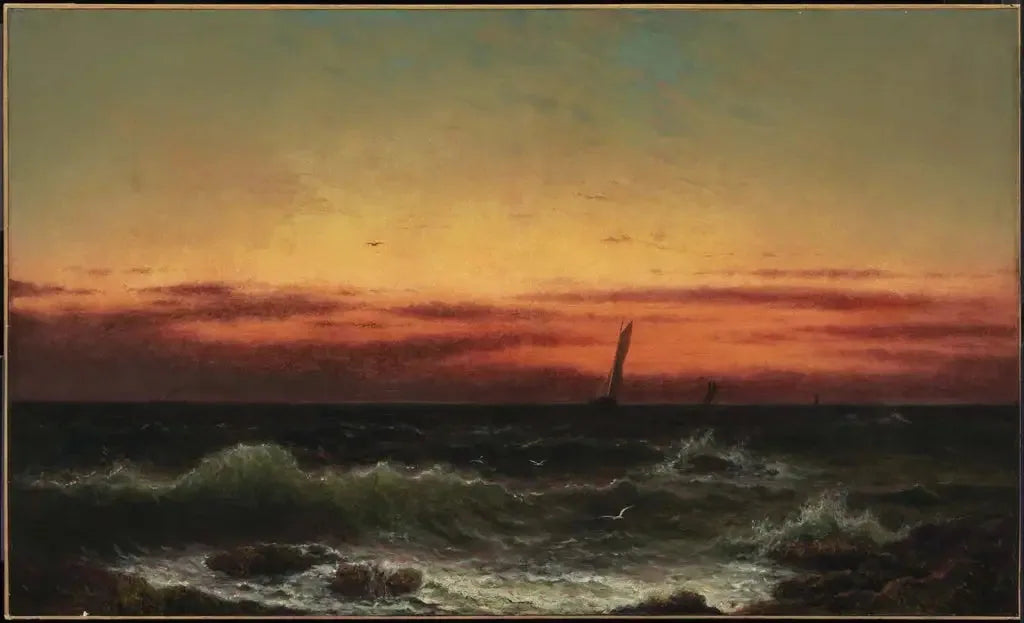 Off Shore : Après la tempête - Martin Johnson Heade image 1 tableau peint à l’huile sur toile