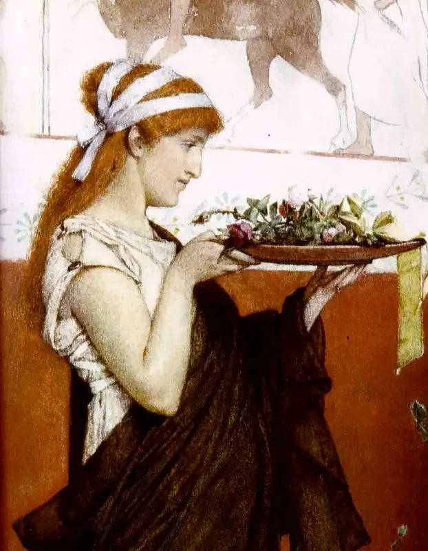 Offerta votiva, particolare - Lawrence Alma-Tadema