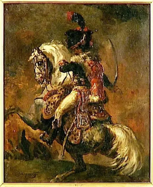 Officier de chasseur à cheval de la garde impériale chargeant - Théodore Géricault