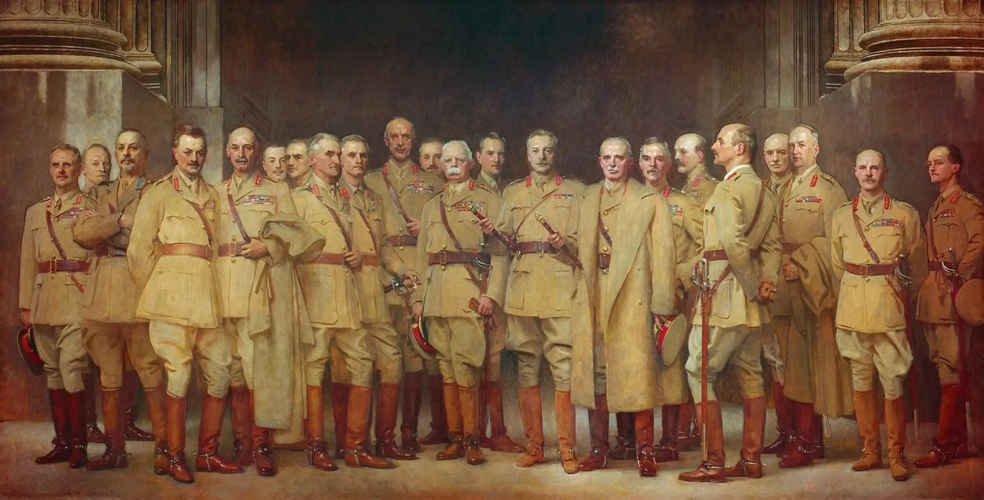 officier général de la Première Guerre mondiale - John Singer Sargent image 1 reproduction de peinture à l’huile