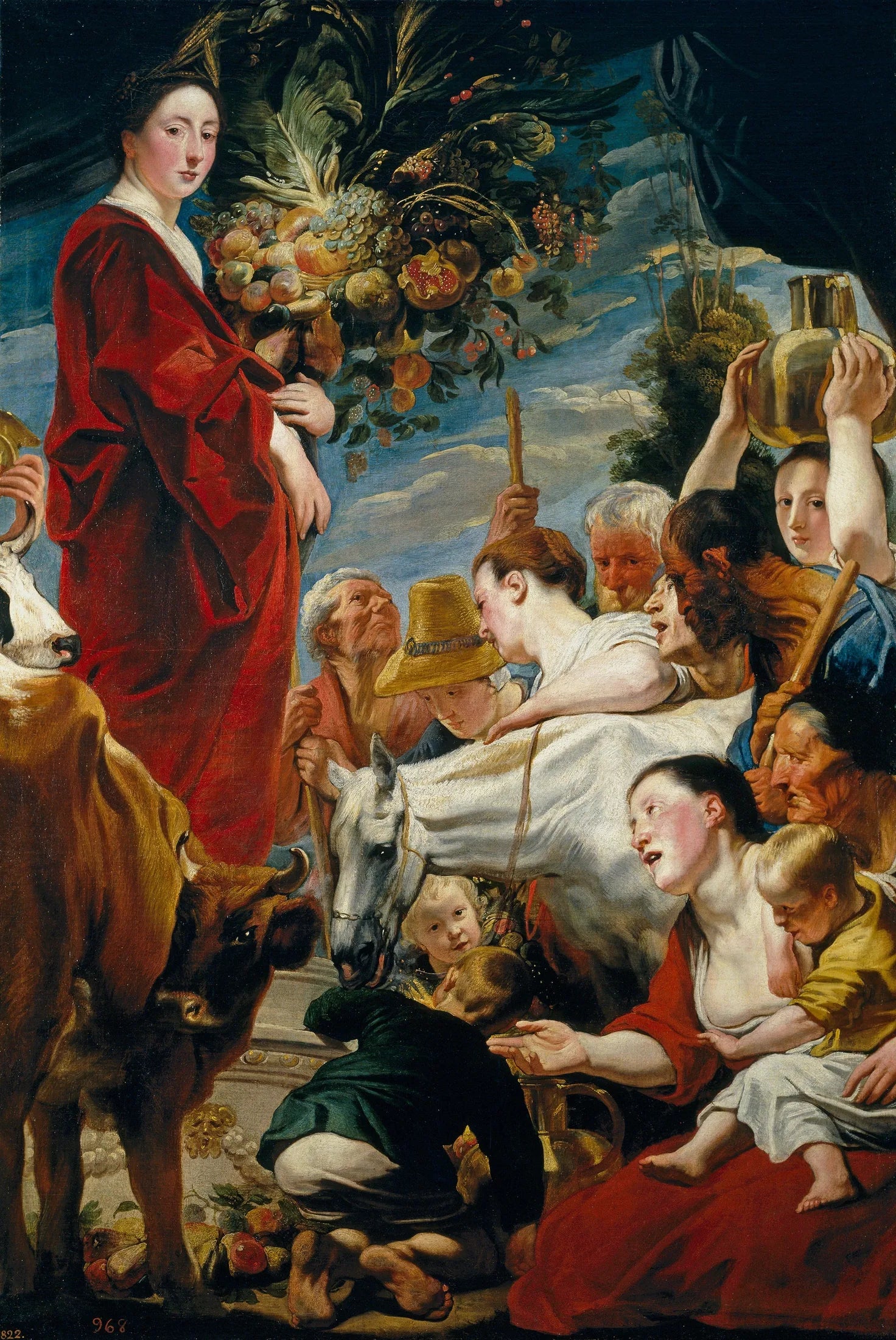 Offrande à Cérès - Jacob Jordaens image 1 reproduction de peinture à l’huile