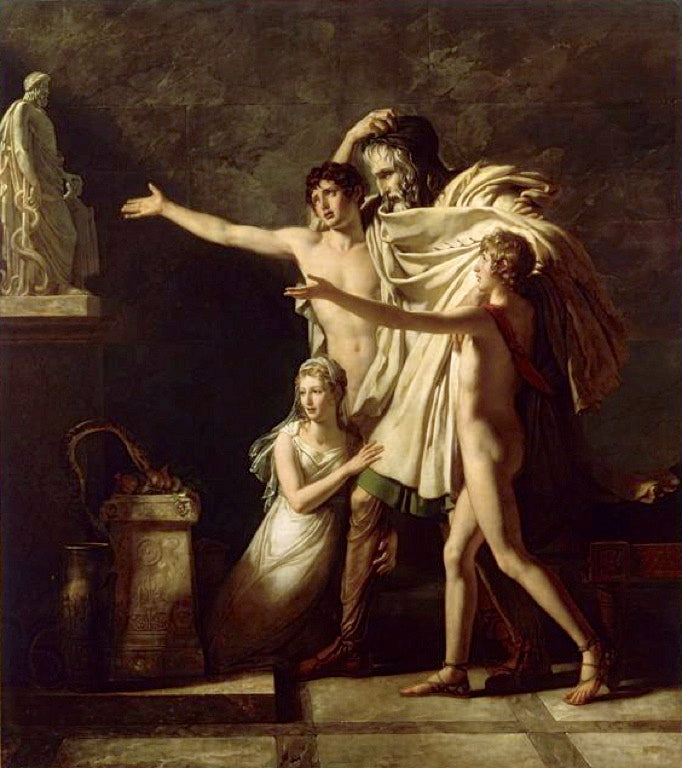 Offrande à Esculape - Pierre-Narcisse Guérin image 1 copie peinte à la main à l’huile