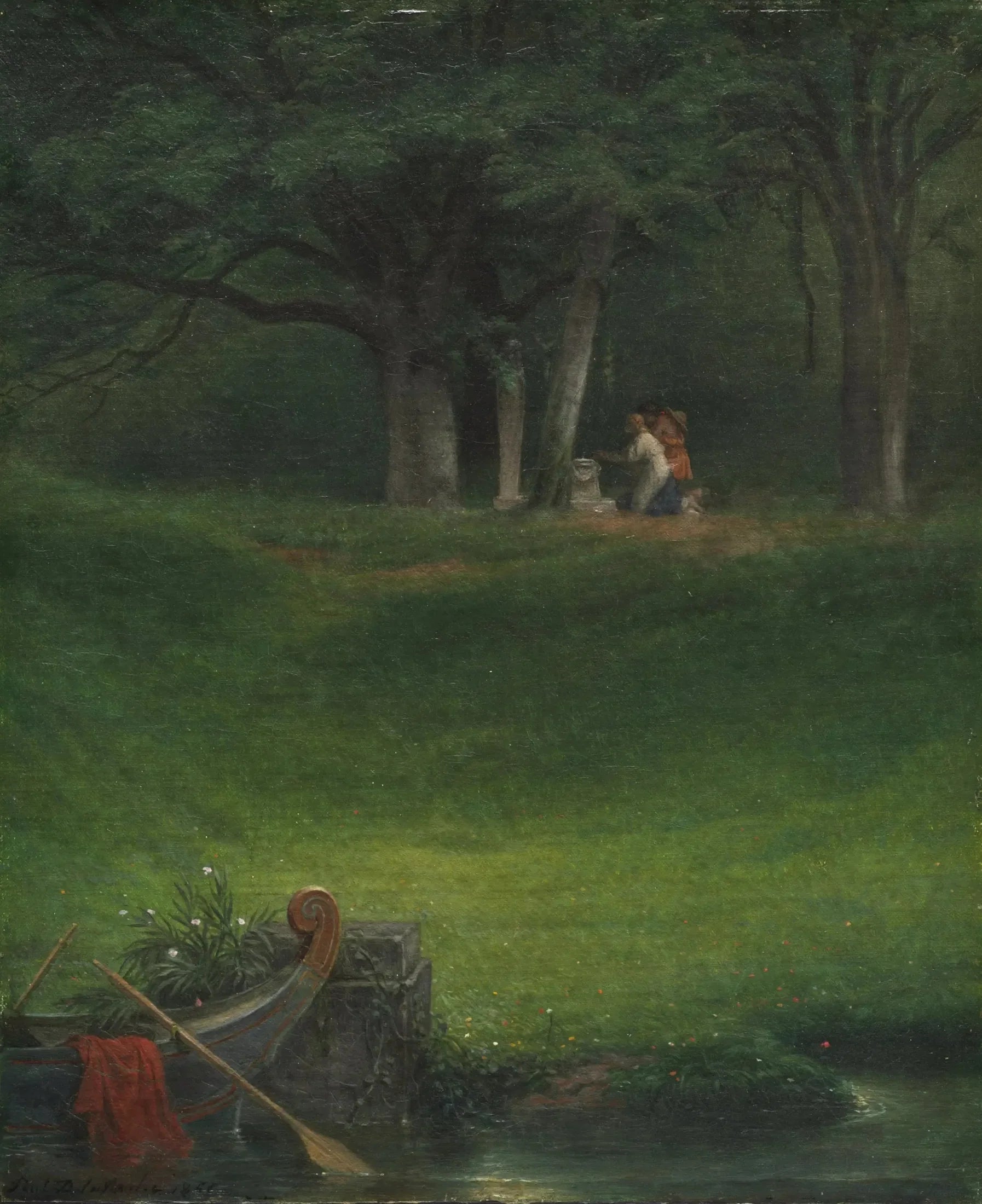 Offrande au dieu Pan - Paul Delaroche image 1 reproduction artisanale de tableau