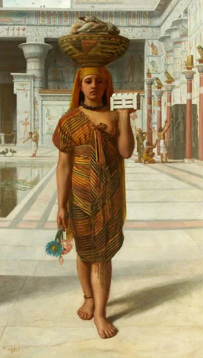 Offrandes à Isis - Edward Poynter image 1 copie peinte à la main à l’huile