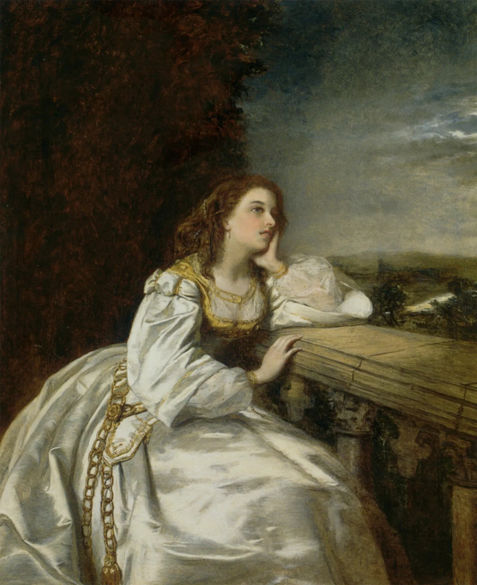 Oh ! si seulement j'étais un gant sur cette main ! - William Powell Frith image 1 tableau peint à l’huile sur toile