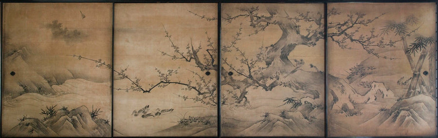 Oiseaux et fleurs des quatre saisons - Kanō Eitoku