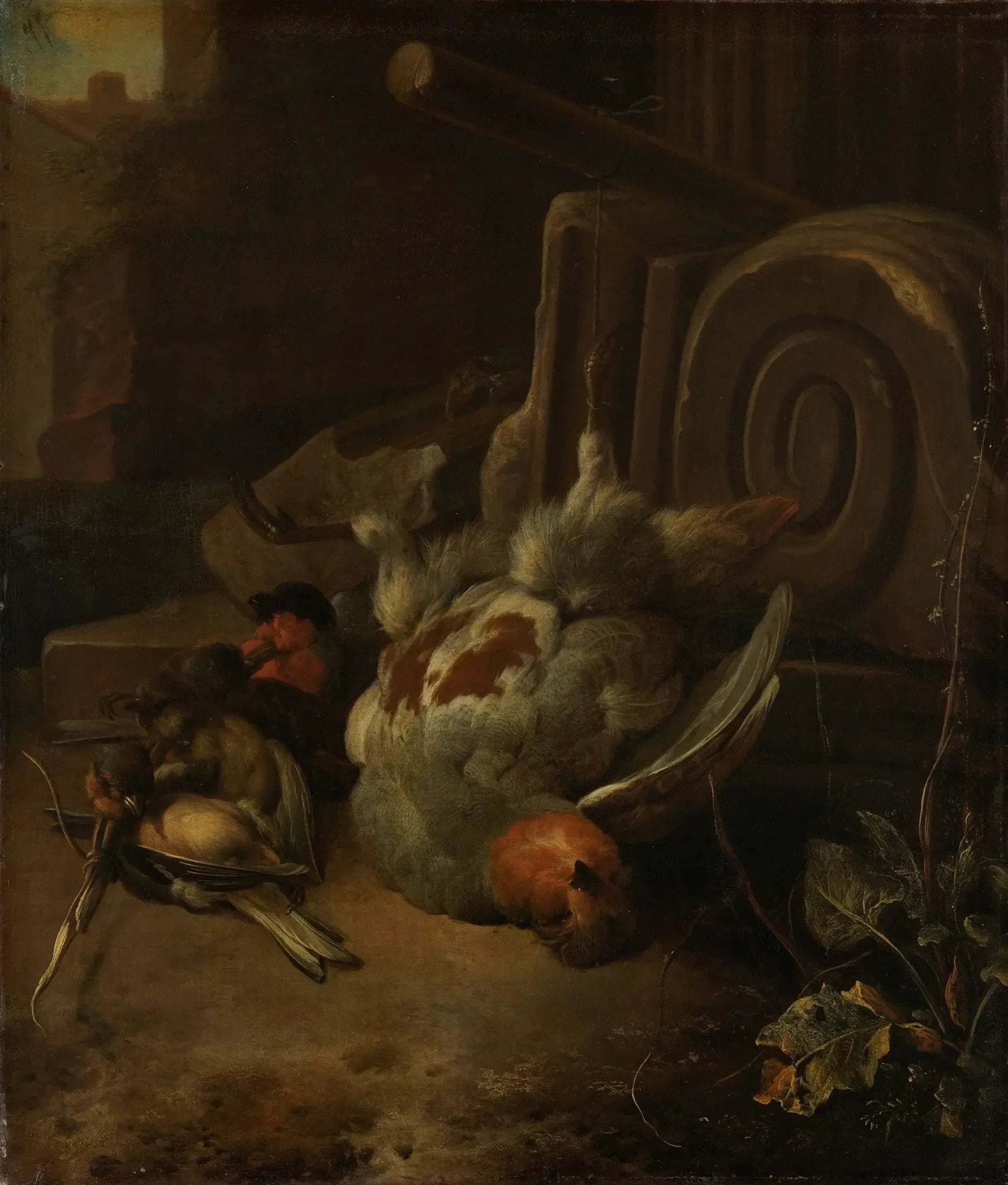 Oiseaux morts - Melchior de Hondecoeter image 1 reproduction de peinture à l’huile