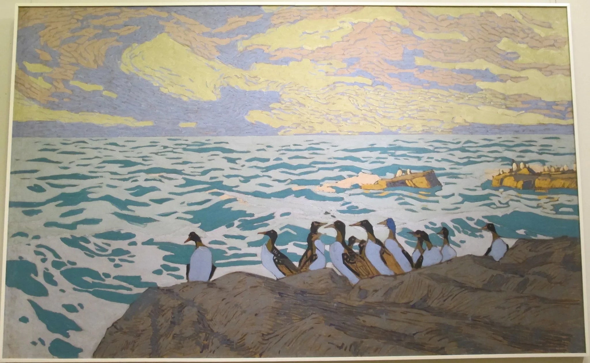 Oiseaux (Panneau décoratif réalisé pour le pavillon des faubourgs russes à l'Exposition universelle de Paris de 1900, pour le département sibérien) - Konstantin Korovin image 1 copie de tableau peinte à la main