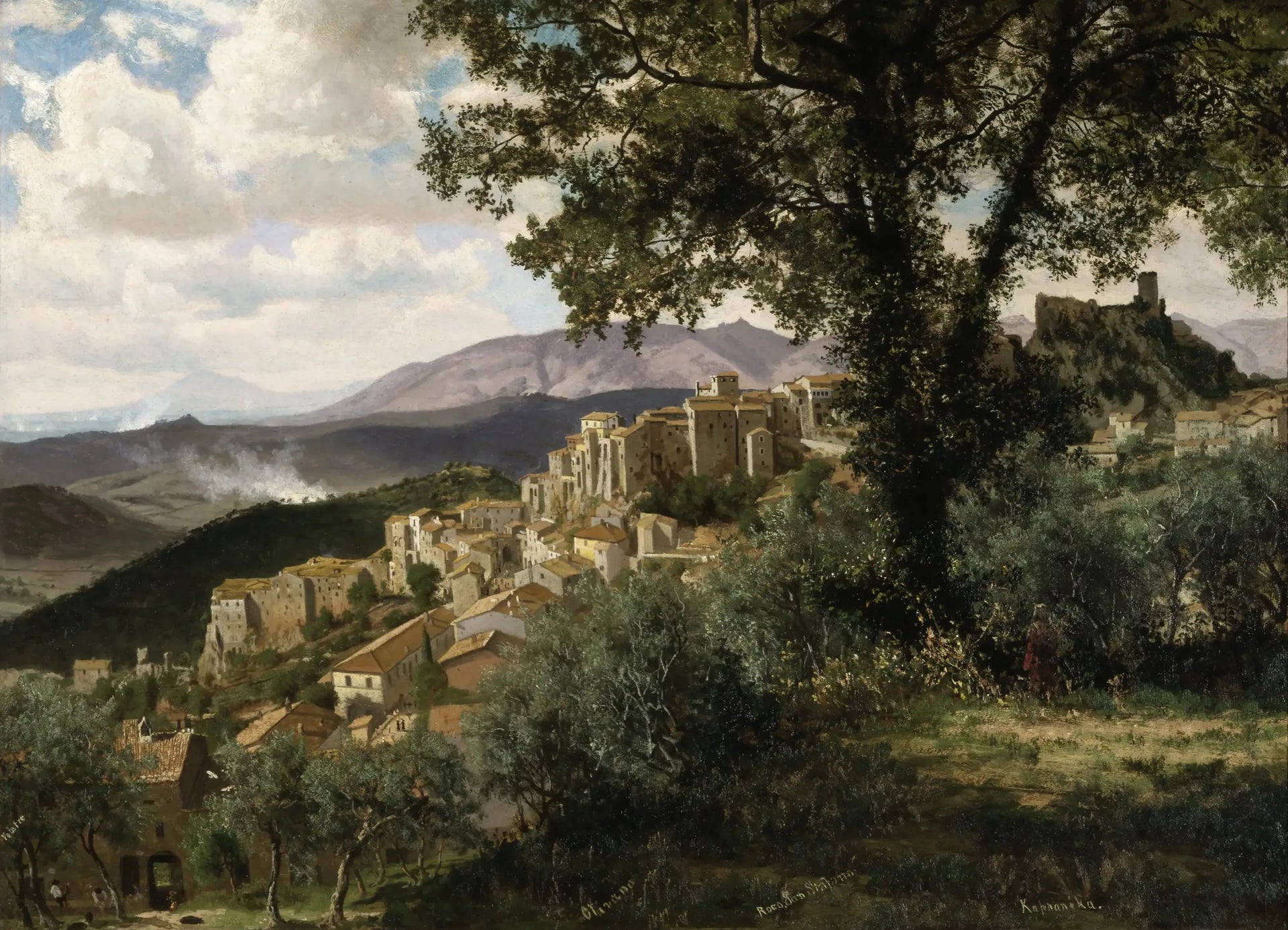 Olevano - Albert Bierstadt image 1 reproduction artisanale de tableau