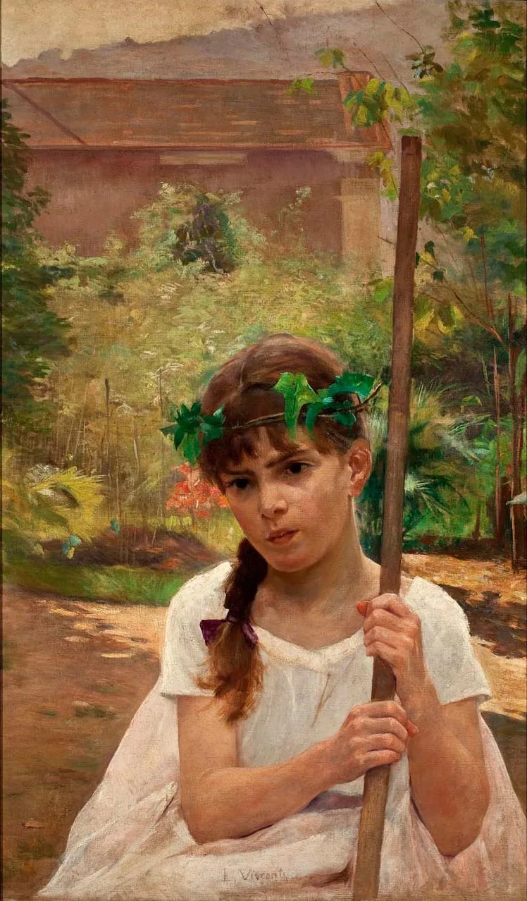 Olhar de menina - Eliseu Visconti image 1 copie de tableau peinte à la main