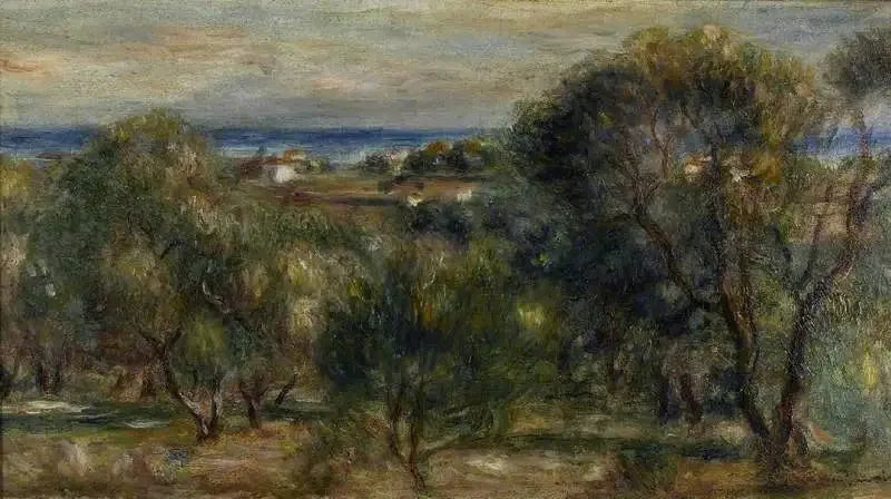 Oliviers, Cagnes - Pierre-Auguste Renoir image 1 copie de tableau peinte à la main