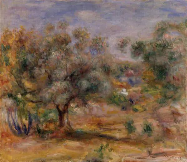 Oliviers dans le jardin des Collettes - Pierre-Auguste Renoir