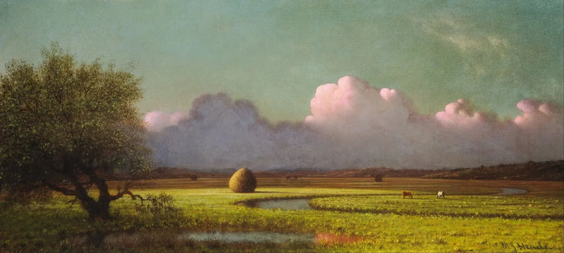 Ombre et lumière : les marais de Newbury - Martin Johnson Heade