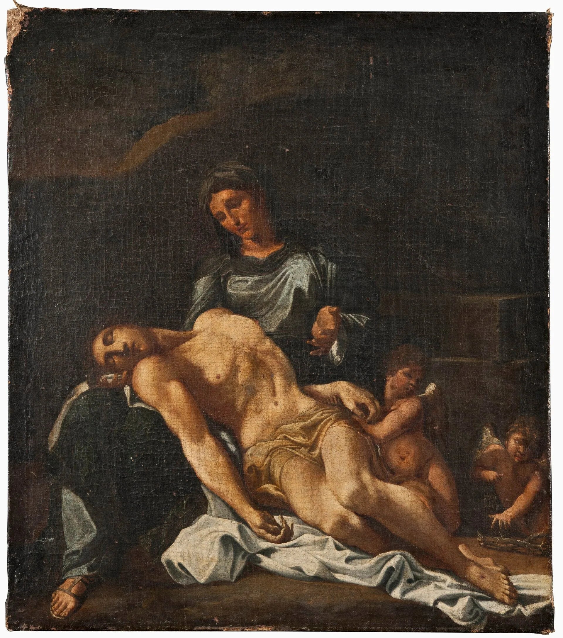 Omförd jusqu'à NM 7172. Pietà - Annibale Carracci image 1 tableau peint à l’huile sur toile