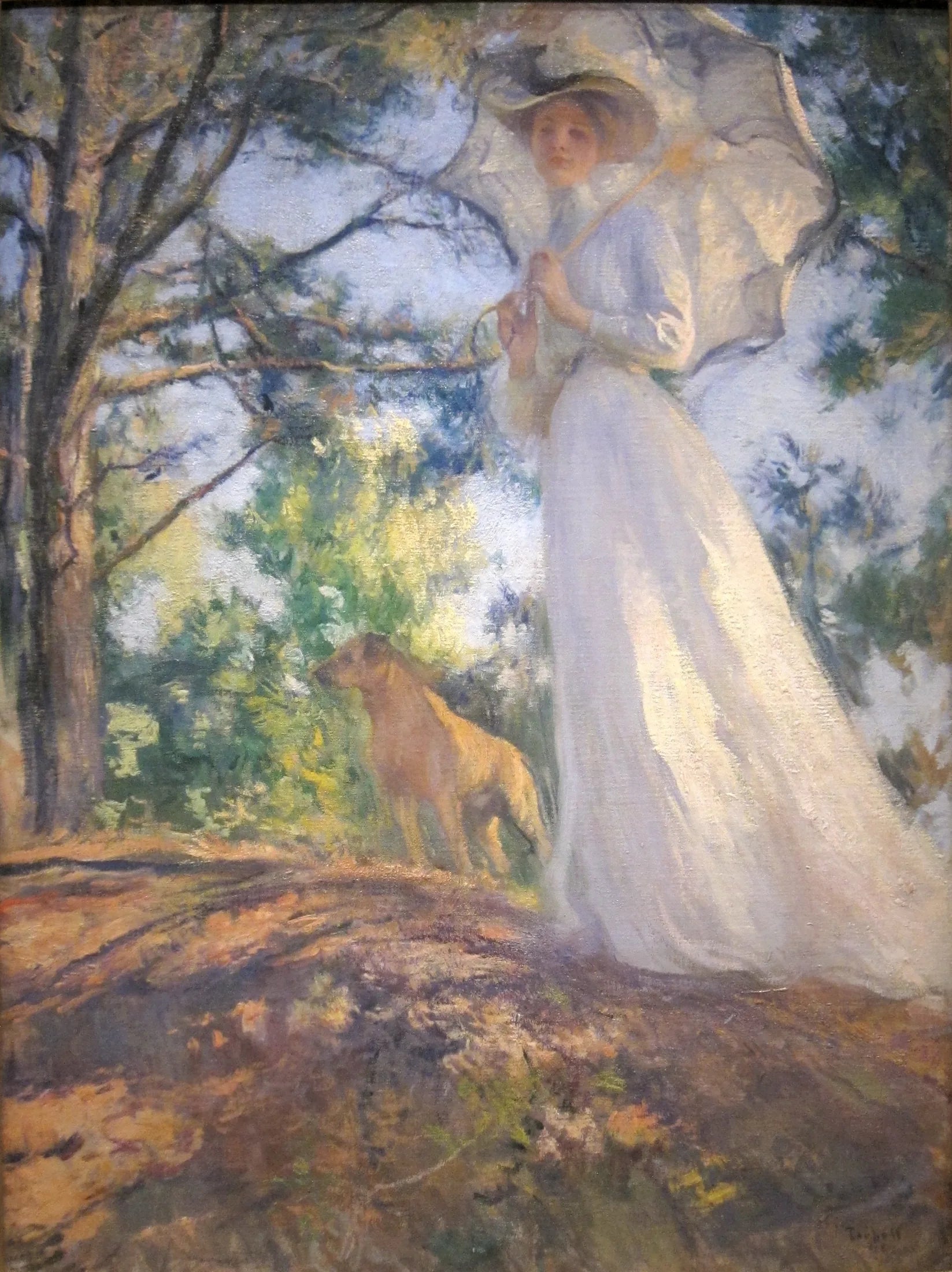 On Bos’n’s Hill - Edmund Charles Tarbell image 1 copie peinte à la main à l’huile