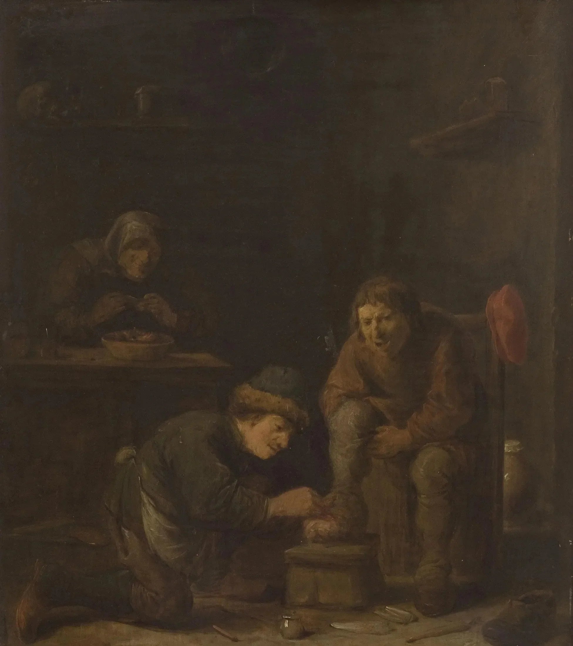 Opération du pied - David Teniers le Jeune image 1 tableau peint à l’huile sur toile