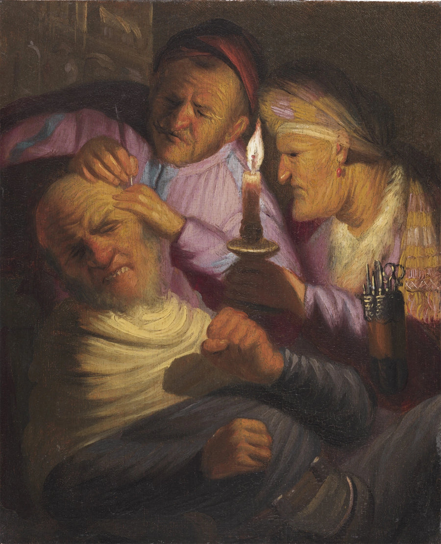 L’Opération de la pierre, allégorie du Toucher – Rembrandt