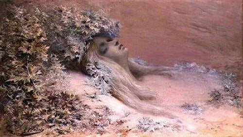 Ophélie aux chardons - Georges Clairin