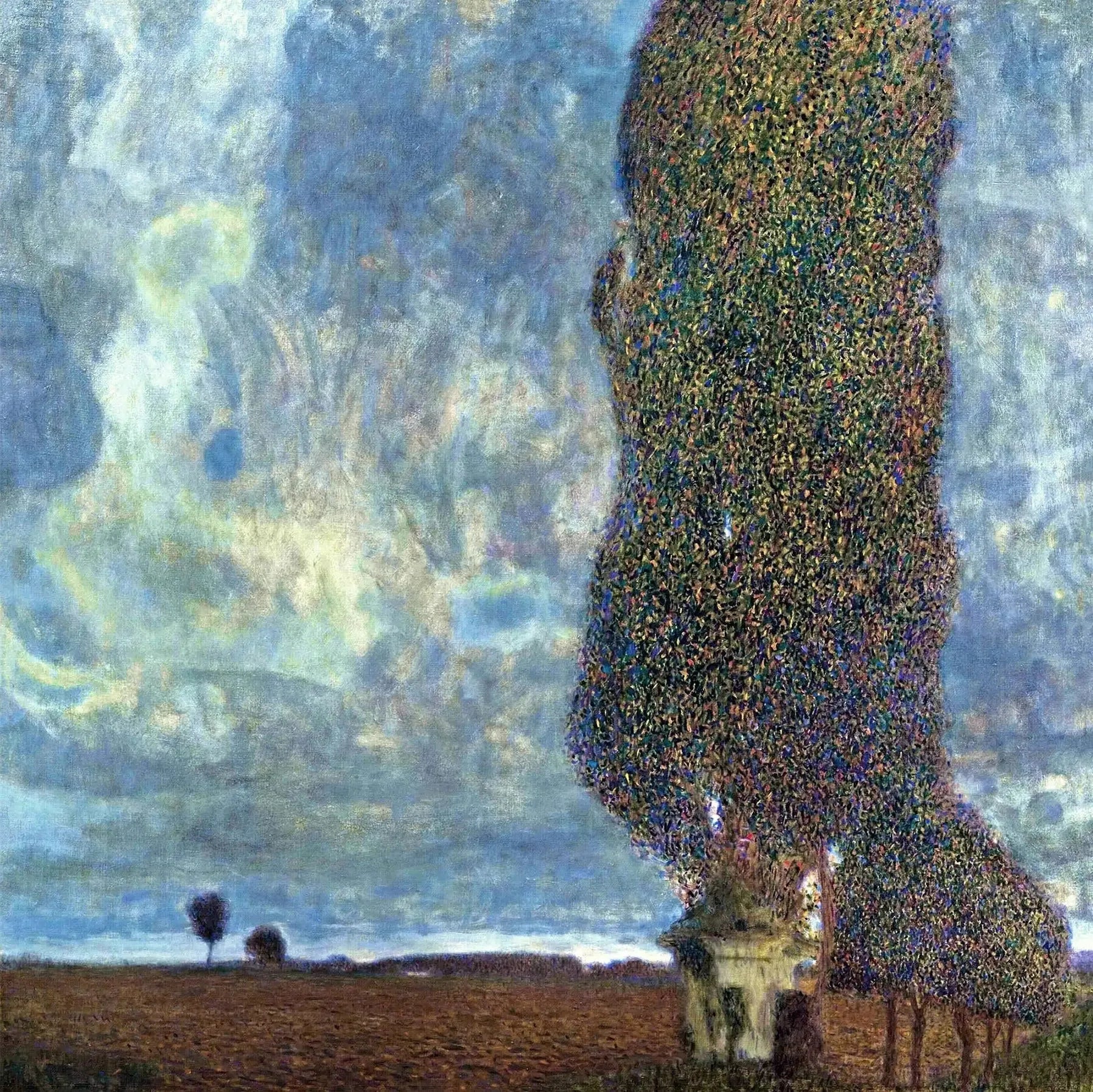 Orage approchant (Le Grand Peuplier II) - Gustav Klimt image 1 reproduction réalisée par Alpha Reproduction