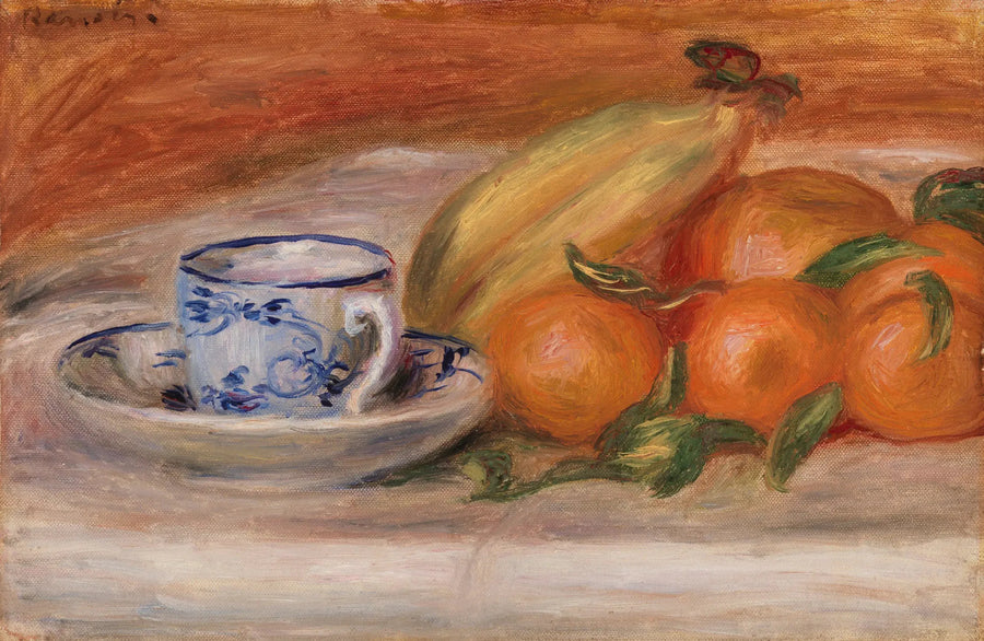 Oranges, bananes et tasse de thé (Oranges, bananes et tasse de thé) - Pierre-Auguste Renoir