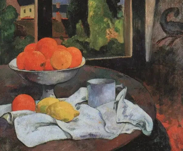 Oranges et citrons avec vue sur Pont-Aven - Paul Gauguin