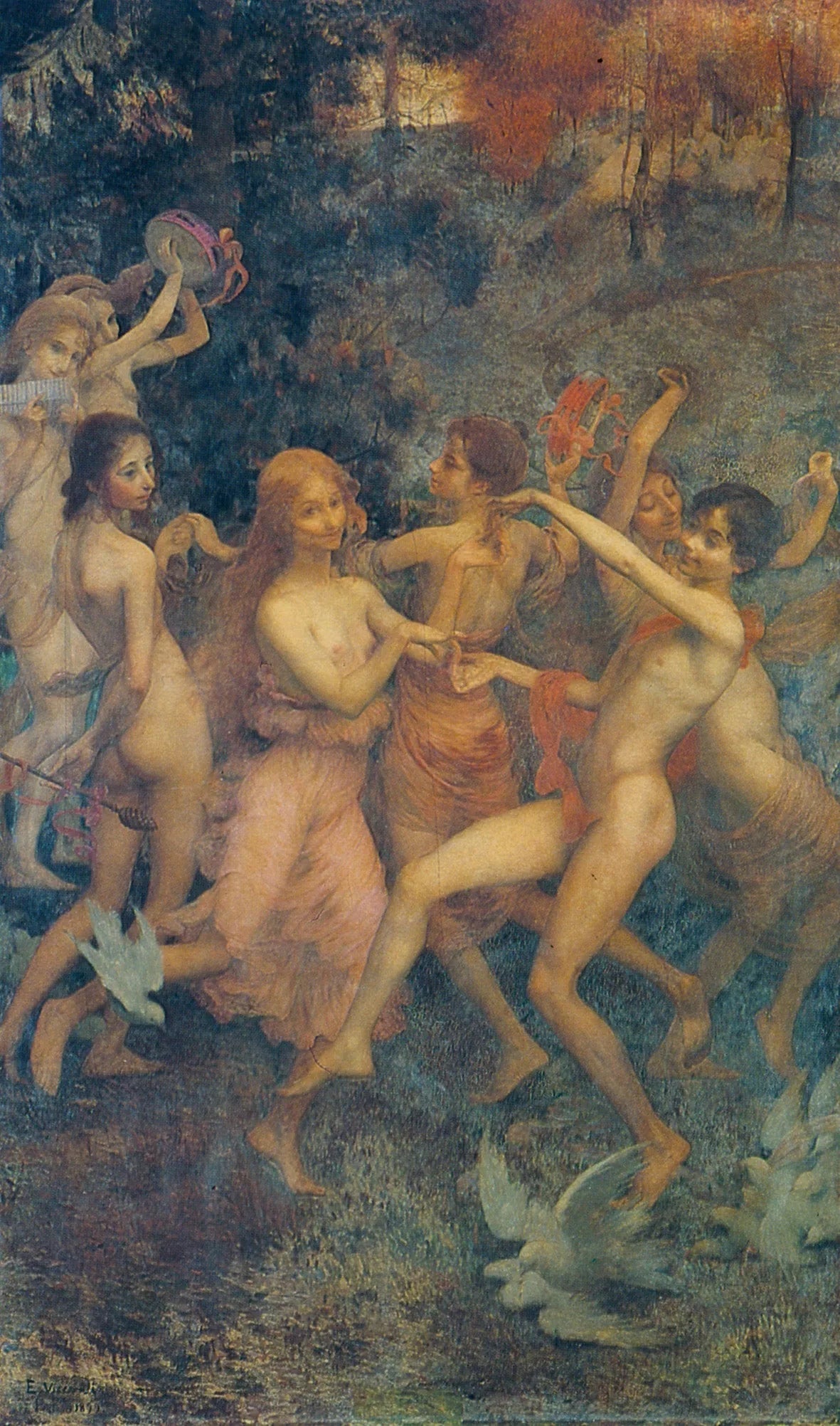 Oréadas - Eliseu Visconti image 1 reproduction artisanale de tableau