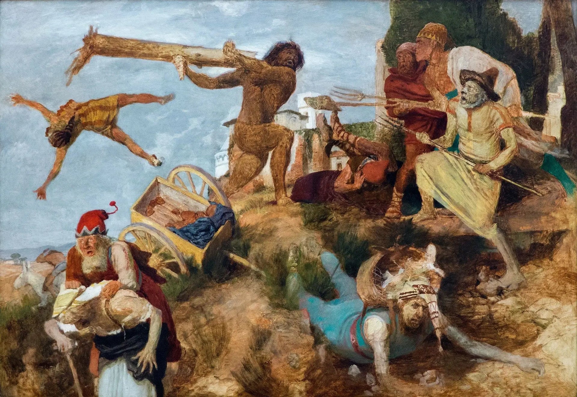 Orlando furioso - Arnold Böcklin image 1 reproduction de peinture à l’huile