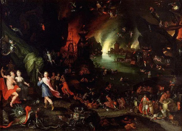 Orphée aux Enfers - Jan Brueghel l'Ancien image 1 copie de tableau peinte à la main