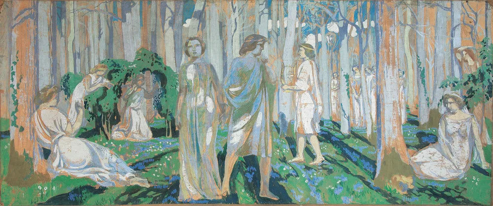 Orphée et Eurydice - Maurice Denis image 1 copie peinte à la main à l’huile
