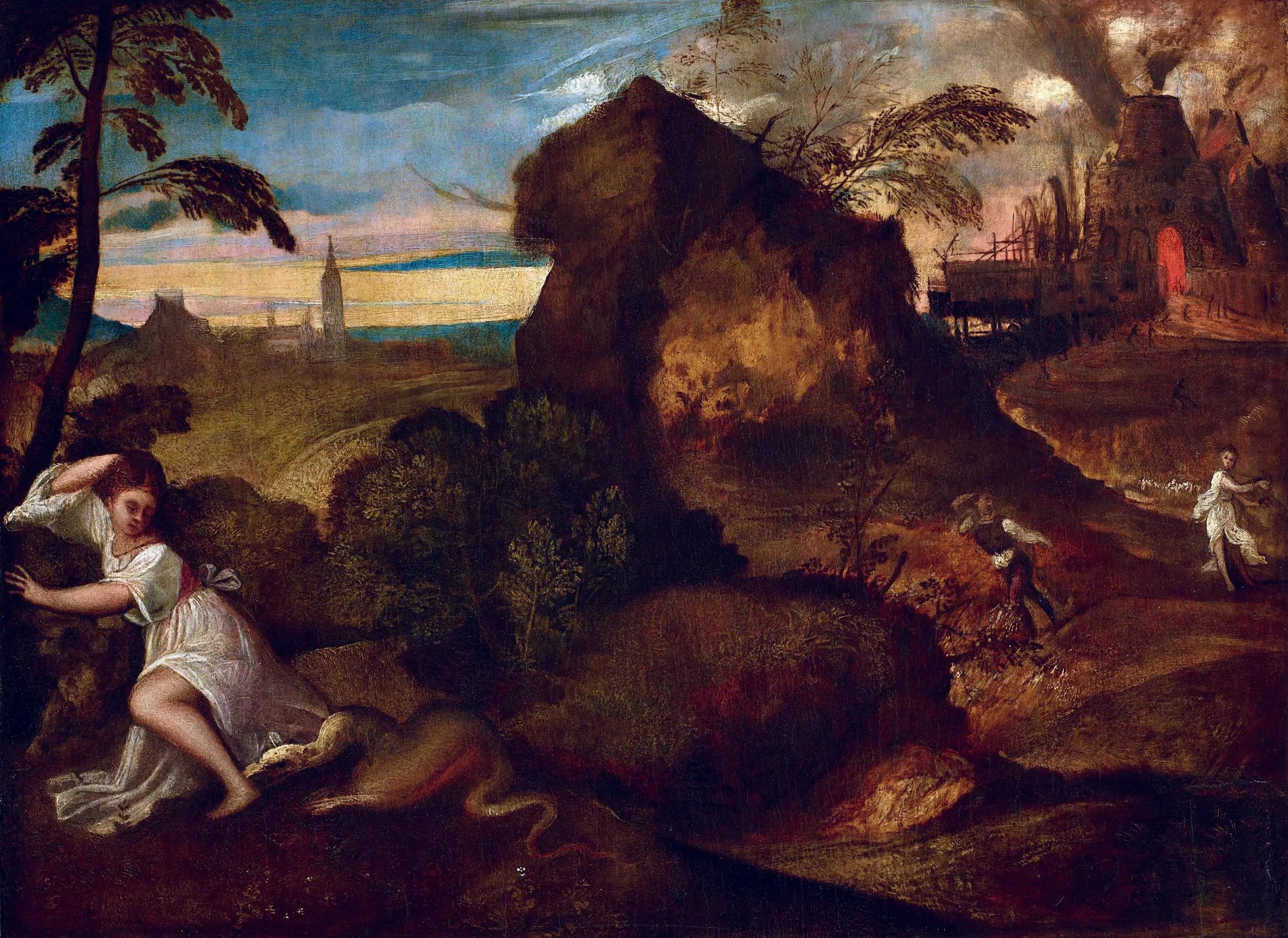 Orphée et Eurydice - Titian image 1 reproduction de peinture à l’huile