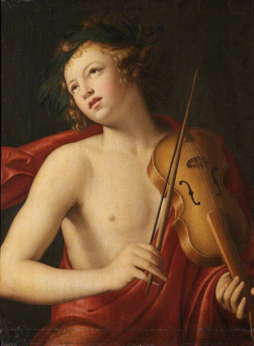 Orphée jouant du violon - Giovanni Battista Salvi image 1 reproduction de peinture à l’huile
