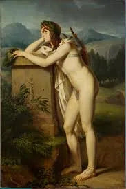 Orphée pleurant sur le tombeau d'Eurydice - Pierre-Narcisse Guérin image 1 reproduction artisanale de tableau