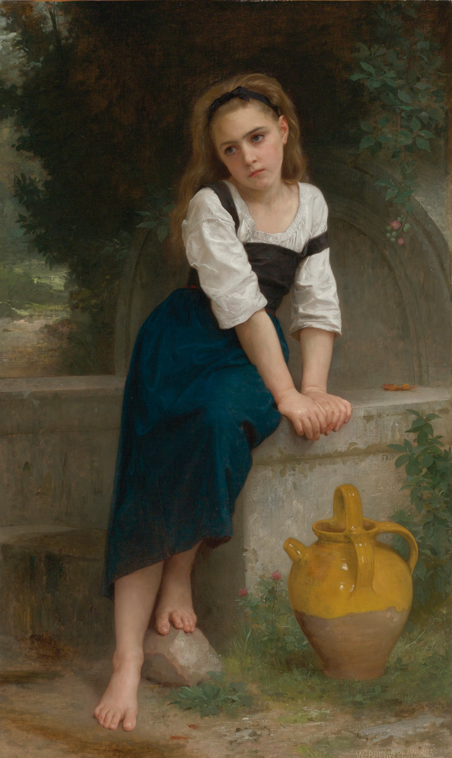 Orpheline à la fontaine - Bouguereau