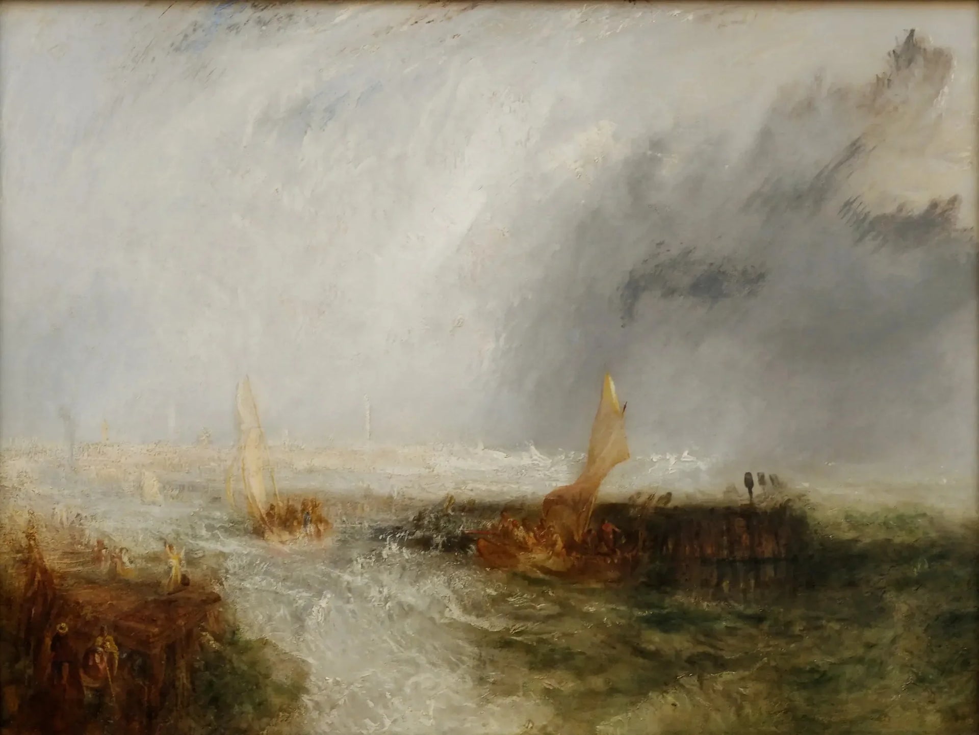 Ostende 1844 - J. M. W. Turner image 1 reproduction artisanale de tableau