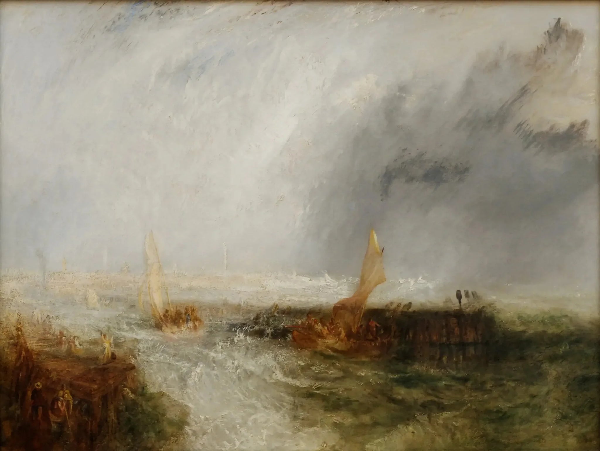 Ostende 1844 - J. M. W. Turner image 1 reproduction artisanale de tableau